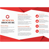 Trifold Red Business Brochure