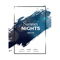 Summer Nights Party poster (E)