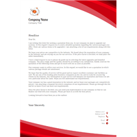Office Letterhead with Editable