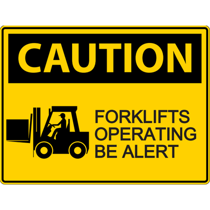 Forklift Safety Sign
