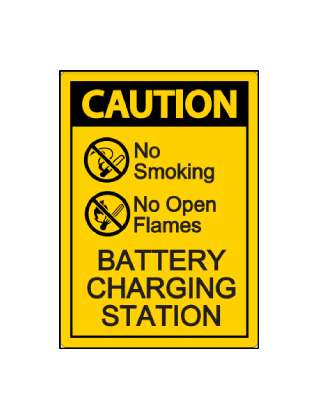 Battery Charging Sign