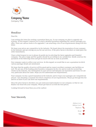 Office Letterhead with Editable
