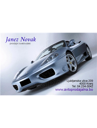 VIZITKE - avtoprodaja